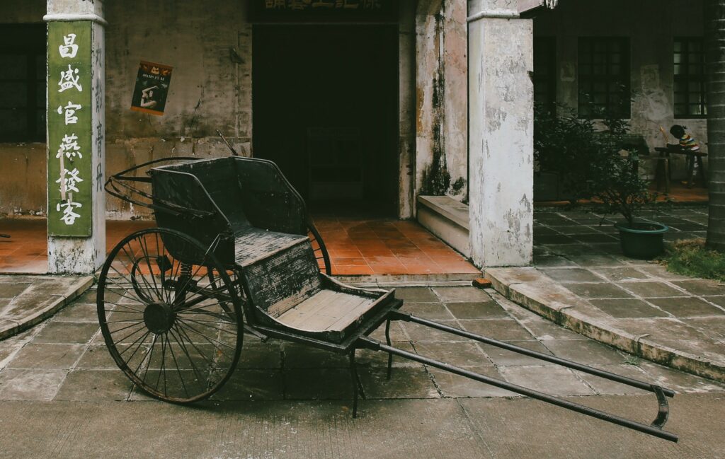 Image showing abandonment old cart that has been rejected due to advancements in transport/technology